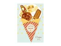 Furukawa Paper Die Cut Crepe Letter - Chocolate Caramel Cookies