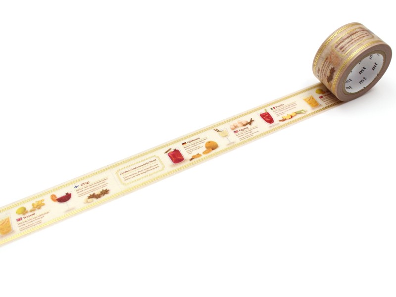 MT Christmas Washi Tape - World Christmas Drinks