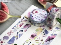 Meow Illustration Washi Tape - Sweet Fig
