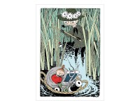Moomin Postcard - Snufkin And Little My