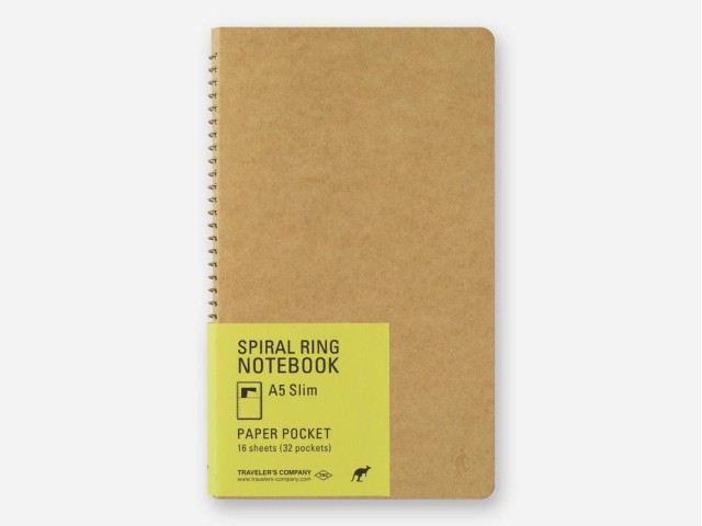 Paper Pocket A5 Slim Spiral Ring Notebook