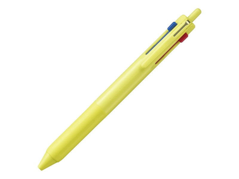 Uniball JETSTREAM More Black Ballpoint Pen 3-color 0.7 - Lemon Yellow