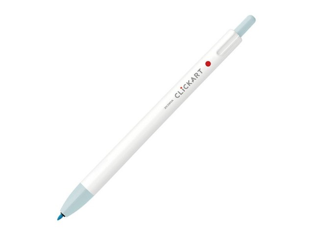 Zebra Clickart Retractable Marker Pen - Powder Blue