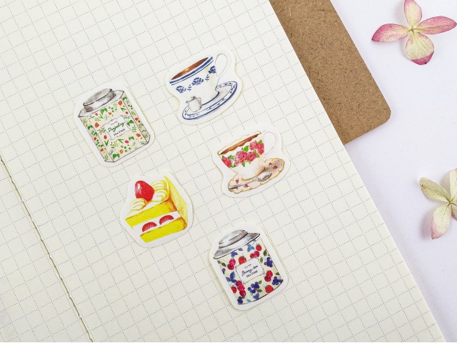 Furukawa Paper Sticker Flakes - Tea Time