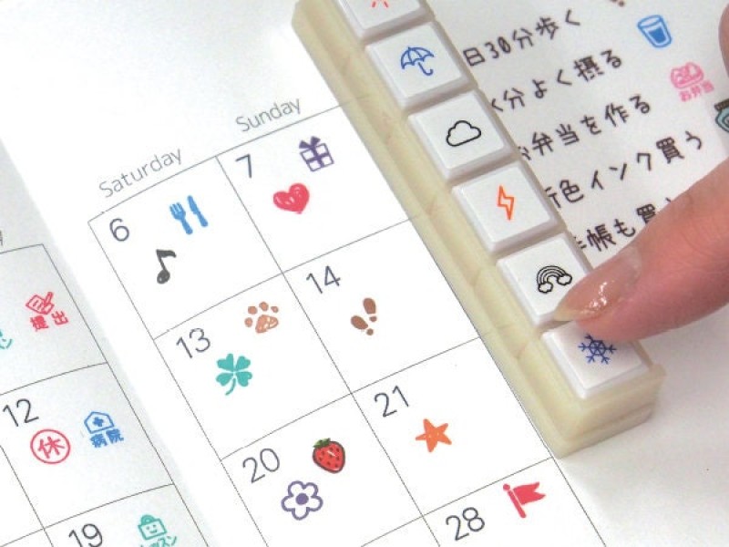 Kodomo no Kao Pochitto6 Push-Button Stamp - Recommend