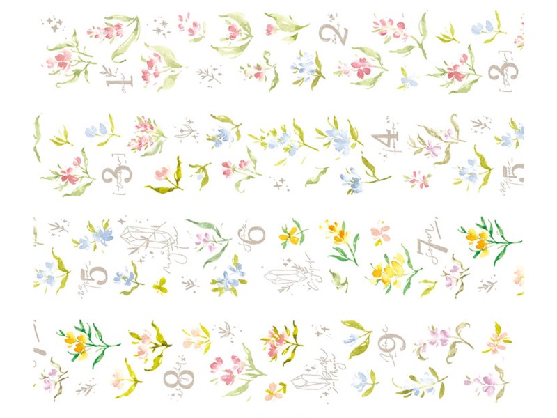 Meow Illustration | Washi Tape - Magic Flower