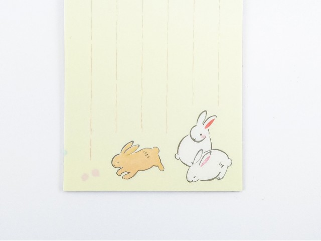 Japanese Notepad Ippitsusen - Bunnies