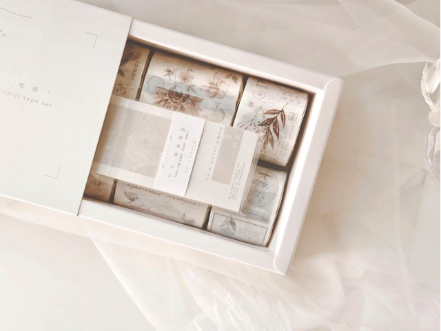 Pre-Order Freckles Tea Vol.3 Tape Set In Box - Washi - Free Solar Term Memo Pad