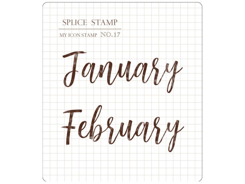 Pre-Order MU Clear Stamp Set Icon 017 - All Months