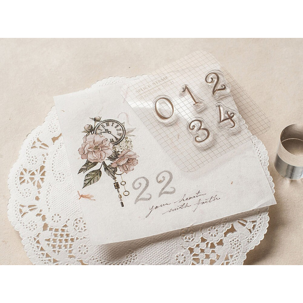 Pre-Order MU Clear Stamp Set Icon 025 - Numbers Classical - BSS002025 ...