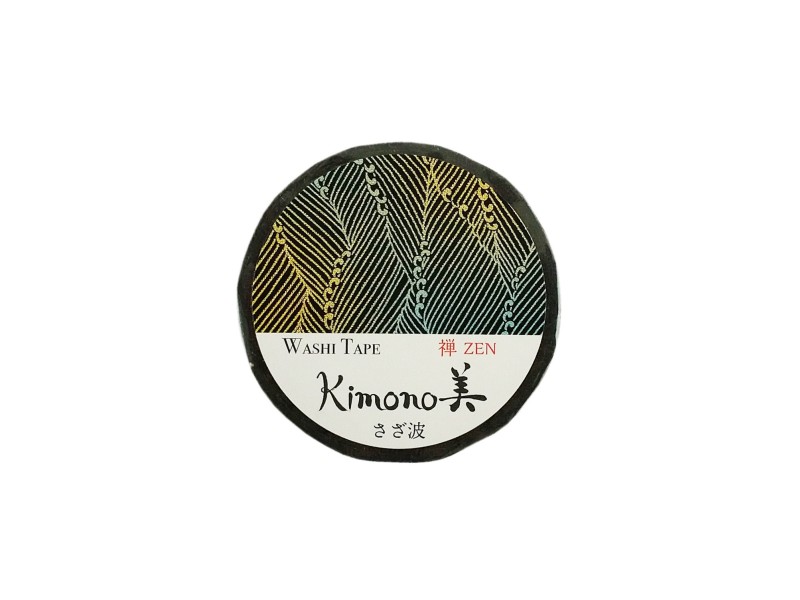 Saien Washi Tape Kimono - Leaf Wave