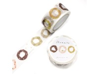 Saien x Miki Tamura Washi Tape Chigiri-e Style - Donuts