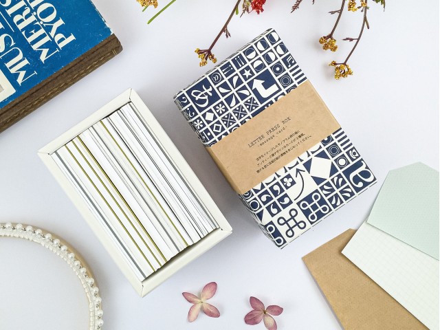Yamazoe Letterpress Message Card Set - White