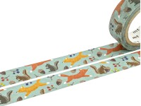 MT EX Washi Tape - Embroidery Fox And Squirrel