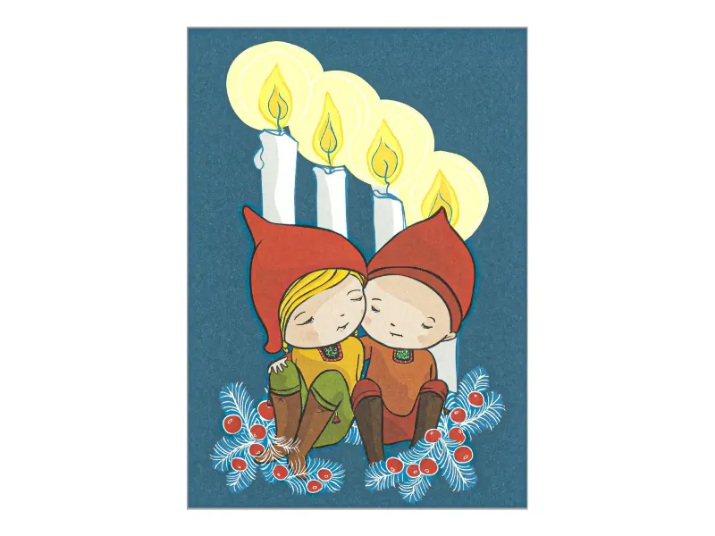 Christmas Postcard - Retro Holidays