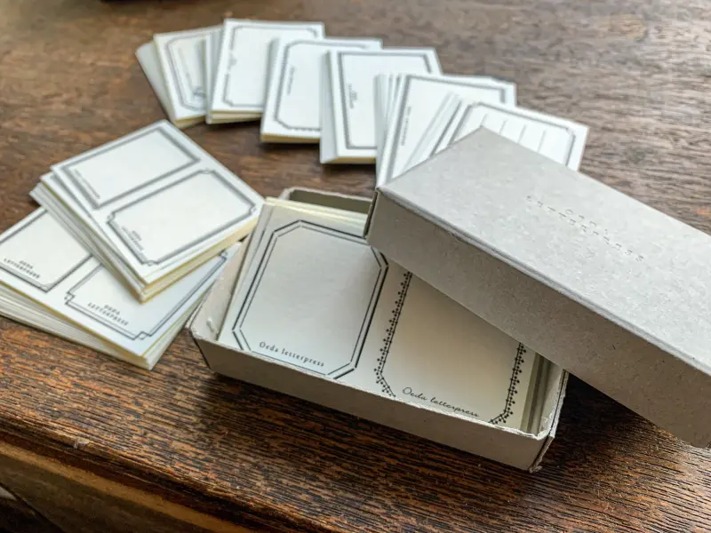 Oeda Letterpress | Label Sticker Set - Black