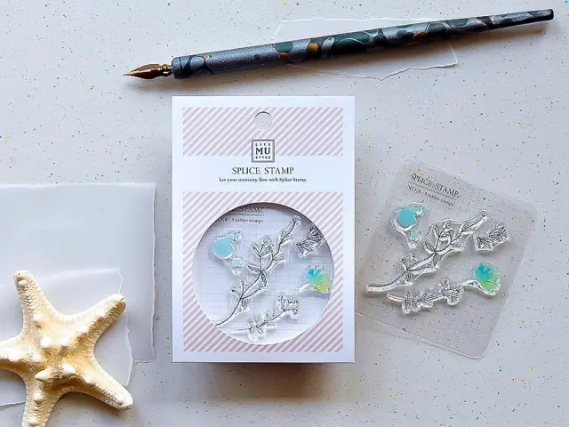 MU Clear Stamp Set Splice 006 - Flower Sway