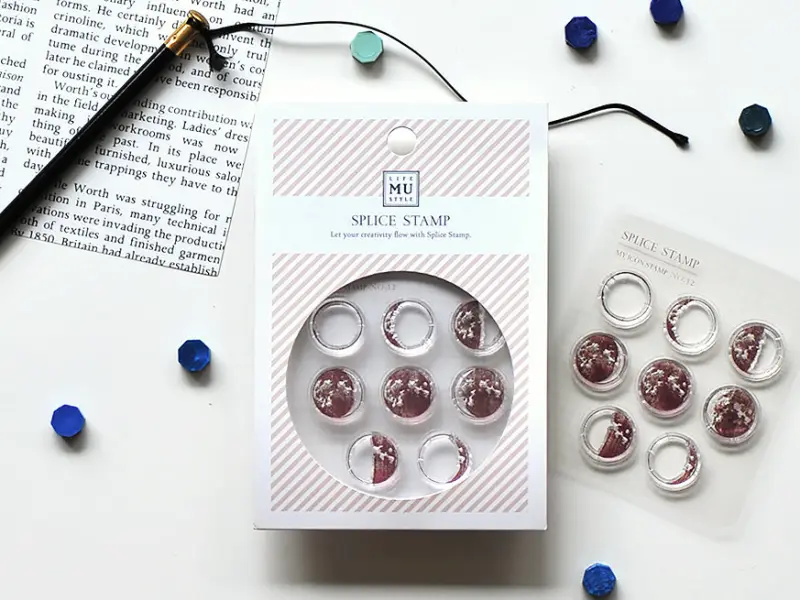 MU Icon Stamp No.12 Moon Phase Planet Splice Stamp