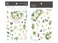 MU Print-On Transfer Stickers 141 - White Petals