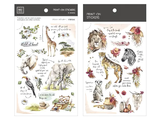 MU Print-On Transfer Stickers 148 - Wild At Heart