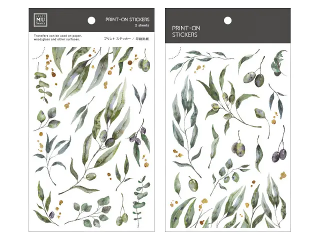MU Print-On Transfer Stickers 156 - Green Olives