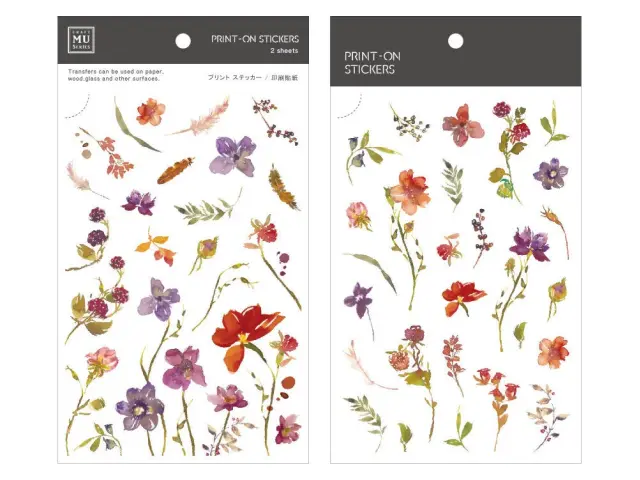 MU Print-On Transfer Stickers 158 - Fiery Meadow