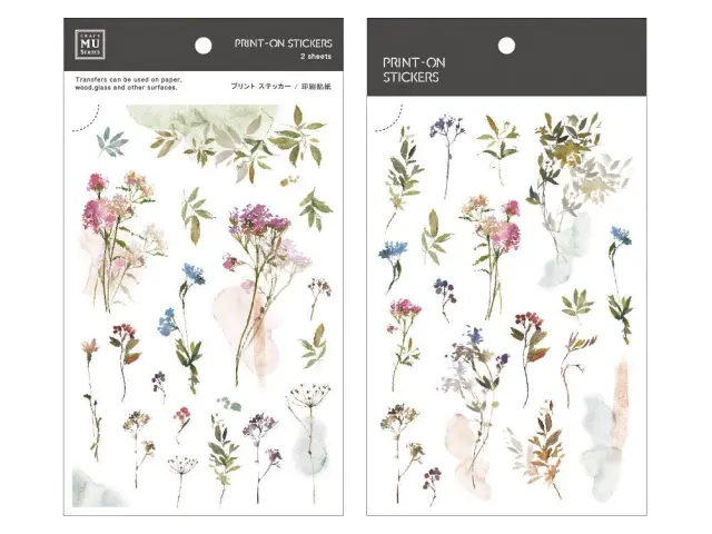 MU Print-On Transfer Stickers 159 - Gentle And Casual