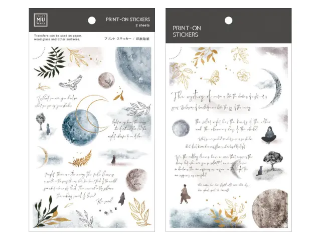 MU Print-On Transfer Stickers 163 - Mystery Of The Moon