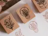 Loidesign | Wooden Rubber Stamp Set - Collect Beautiful Moments
