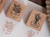 Loidesign | Wooden Rubber Stamp Set - Collect Beautiful Moments