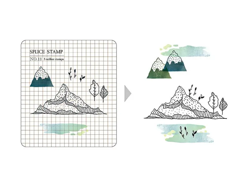 MU | Clear Stamp Set - Mountains