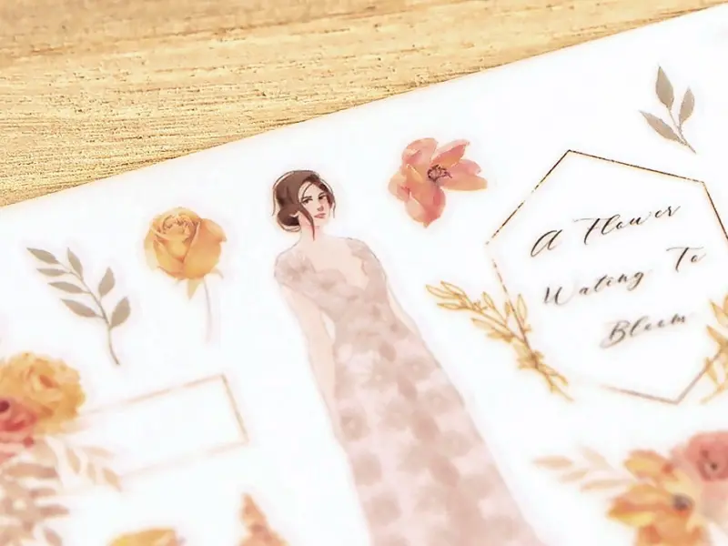 MU | Print-On Stickers 149 - Lady In Dusty Pink Dress