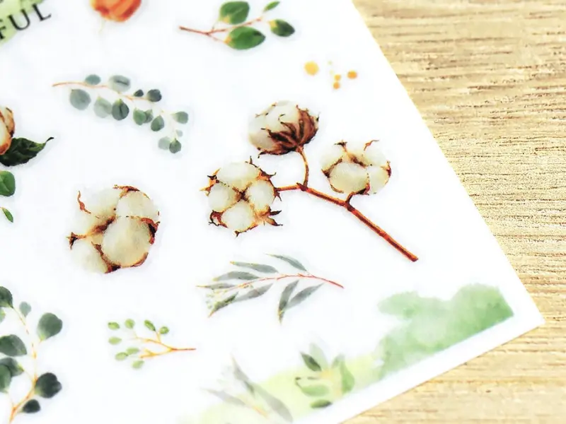 MU Print On Stickers Soft Colored Flowers 144