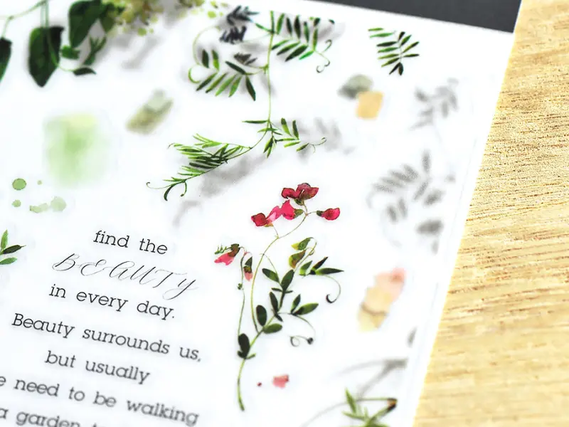 MU | Print-On Stickers - Surrounded By Wildflowers