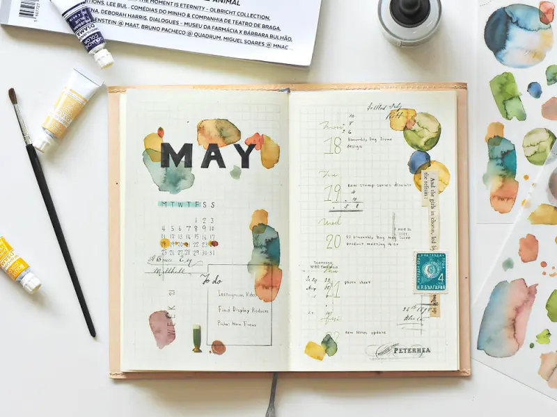 MU Print-On Transfer Stickers 133 - Watercolor Splash Green Hues