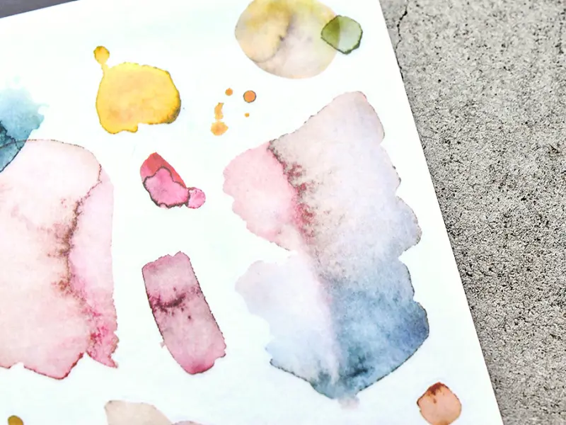 MU Print-On Siirtotarrat 132 - Watercolor Splash Red Hues