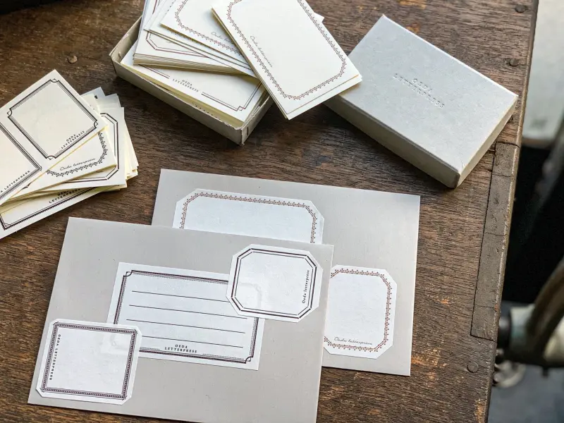 Oeda Letterpress | Label Sticker Set - Black