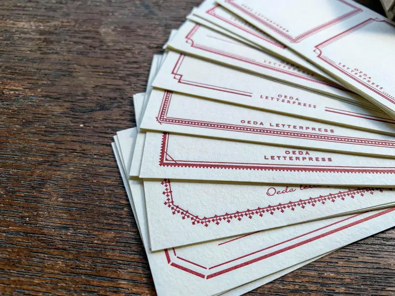 Oeda Letterpress | Label Sticker Set - Red And Blue