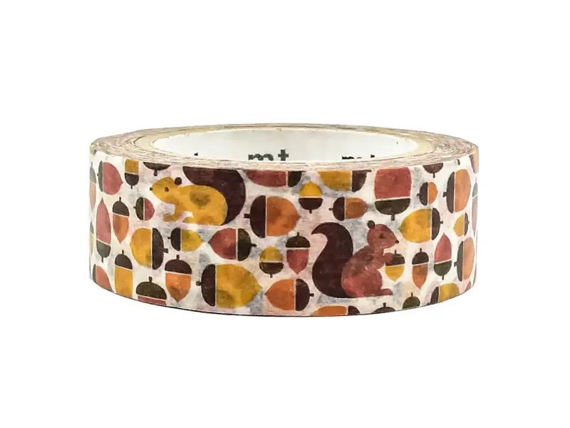 Squirrel And Acorn MT Washi Masking Tape