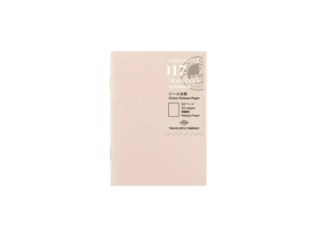 017. TRC Sticker Release Paper Refill Passport