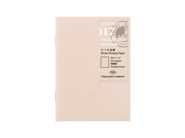 017. TRC Sticker Release Paper Refill Passport