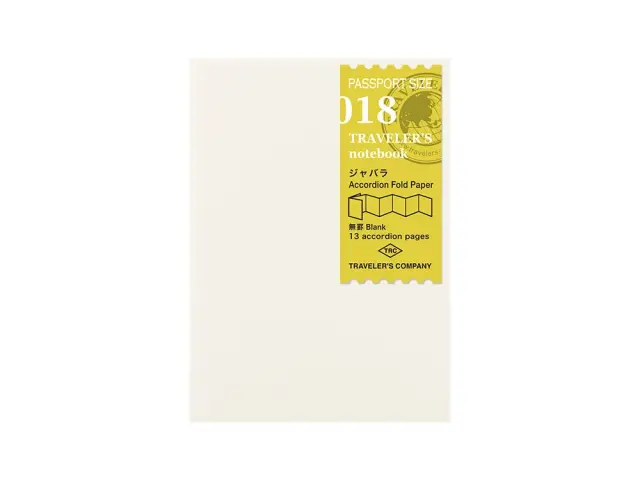 TRC Accordion Fold Paper Refill Passport Size