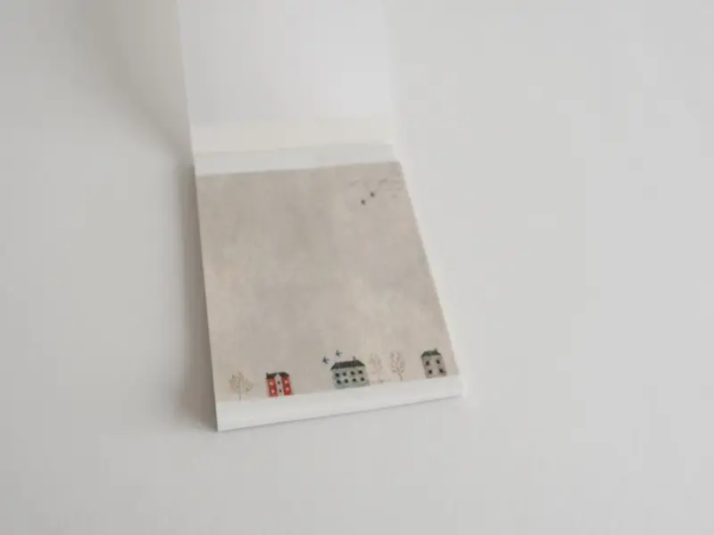 Yohaku Notepad M071 - Small Houses