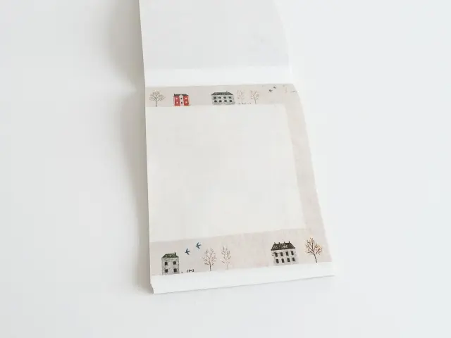 Yohaku Notepad M071 - Small Houses