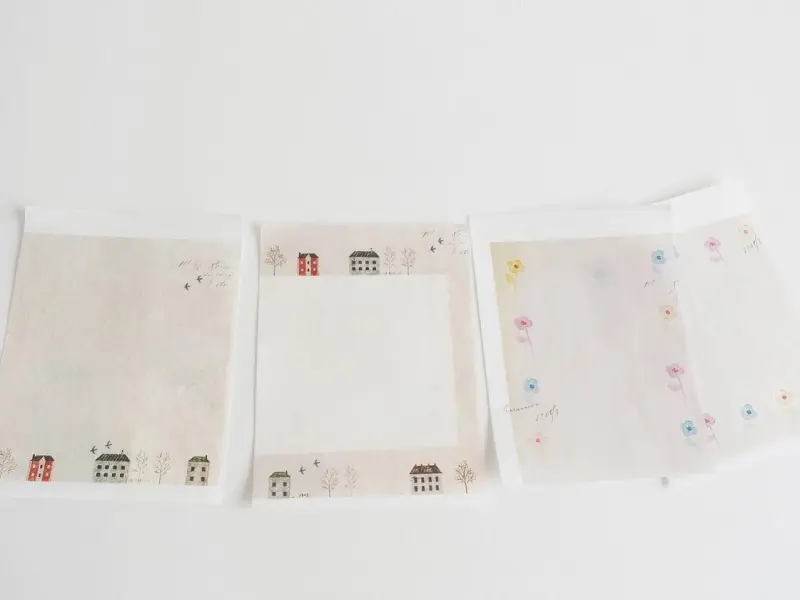 Yohaku Notepad M071 - Small Houses