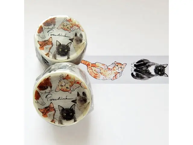 Ponchise Washi Tape - Cat