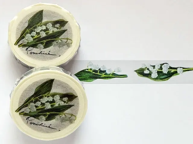 Ponchise Washi Tape - Lily Of The Valley
