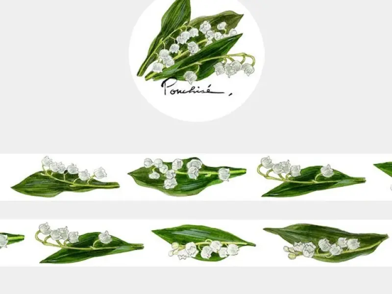 Ponchise Washi Tape - Lily Of The Valley