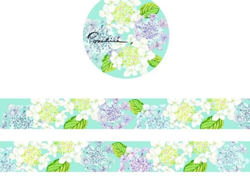 Ponchise Washi Tape - Hydrangea