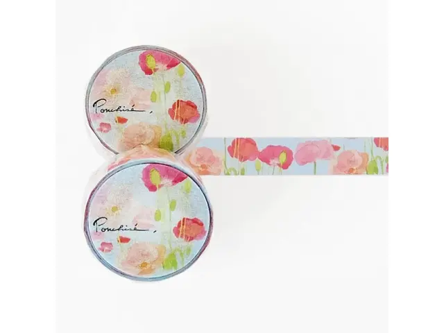 Ponchise Washi Tape - Poppy